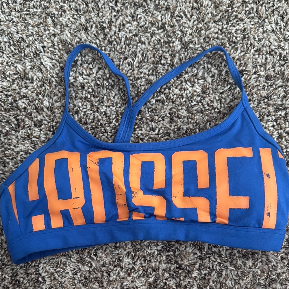 Reebok Blue and Orange Sports Bra size MD